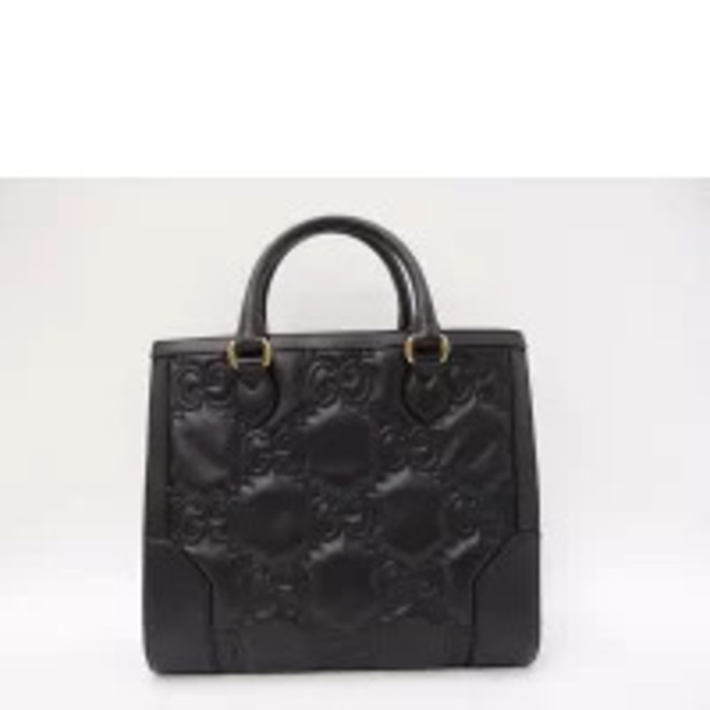 Gucci Tote SA Black GG Matelasse Bag Black